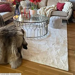 Hochflorteppiche - Aranga Super Soft Fur (weiß)