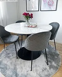 Runde Teppiche - Aranga Super Soft Fur (grau)