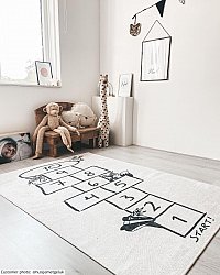 Kinderteppich - Hopscotch Animals (Weiß)