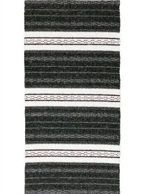 Kunststoffteppiche - Der Horred-Teppich Asta Mix (schwarz)