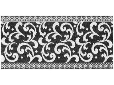 Kunststoffteppiche - Der Horred-Teppich Barock (schwarz)