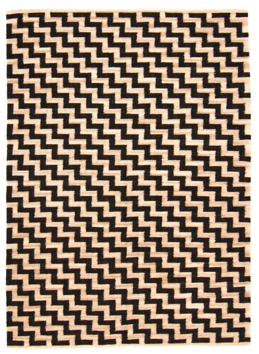 Juteteppich - Cabana (beige/schwarz)