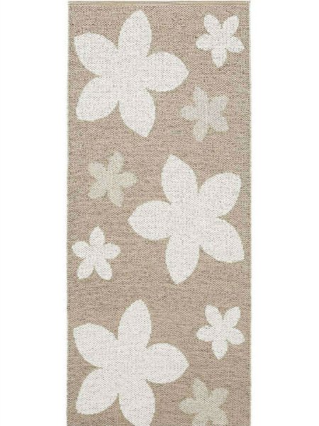 Kunststoffteppiche - Der Horred-Teppich Flower (beige)