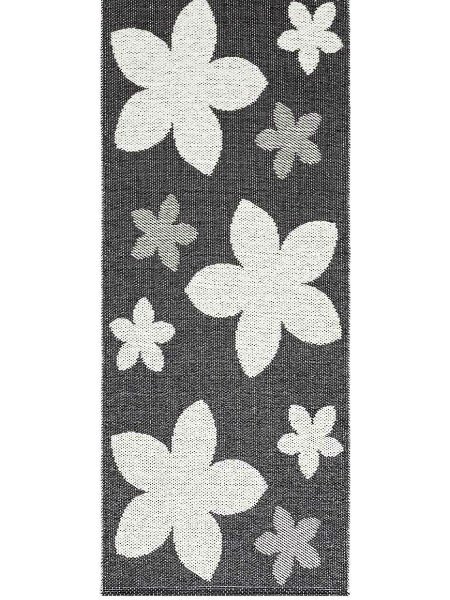 Kunststoffteppiche - Der Horred-Teppich Flower (schwarz)