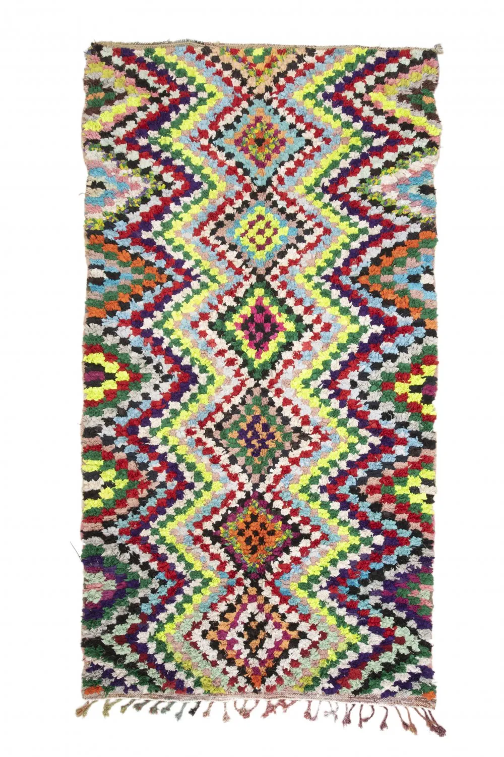 Marokkanischer Berber Teppich Boucherouite 315 x 170 cm