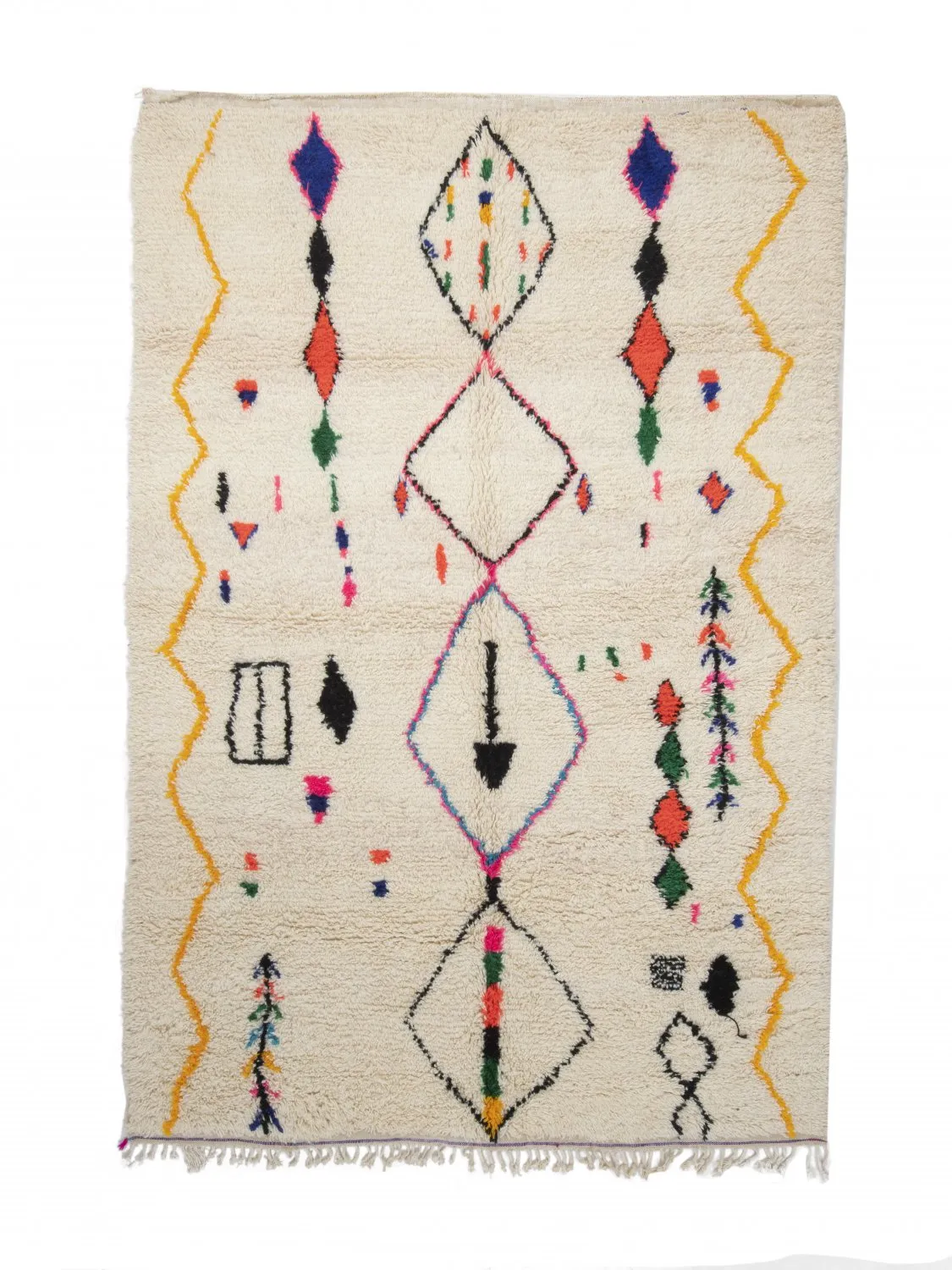 Kelim Marokkanische Berber Teppich Azilal 290 x 200 cm