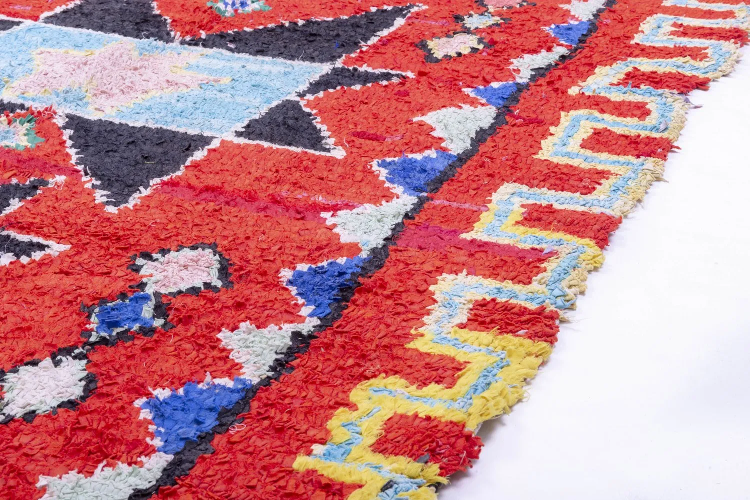Marokkanische Berber Teppich Boucherouite 275 x 170 cm
