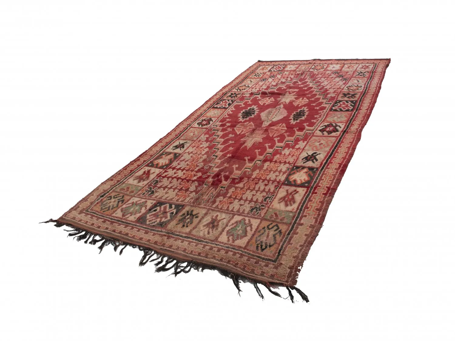 Kelim Marokkanische Berber Teppich Azilal Special Edition 380 x 180 cm
