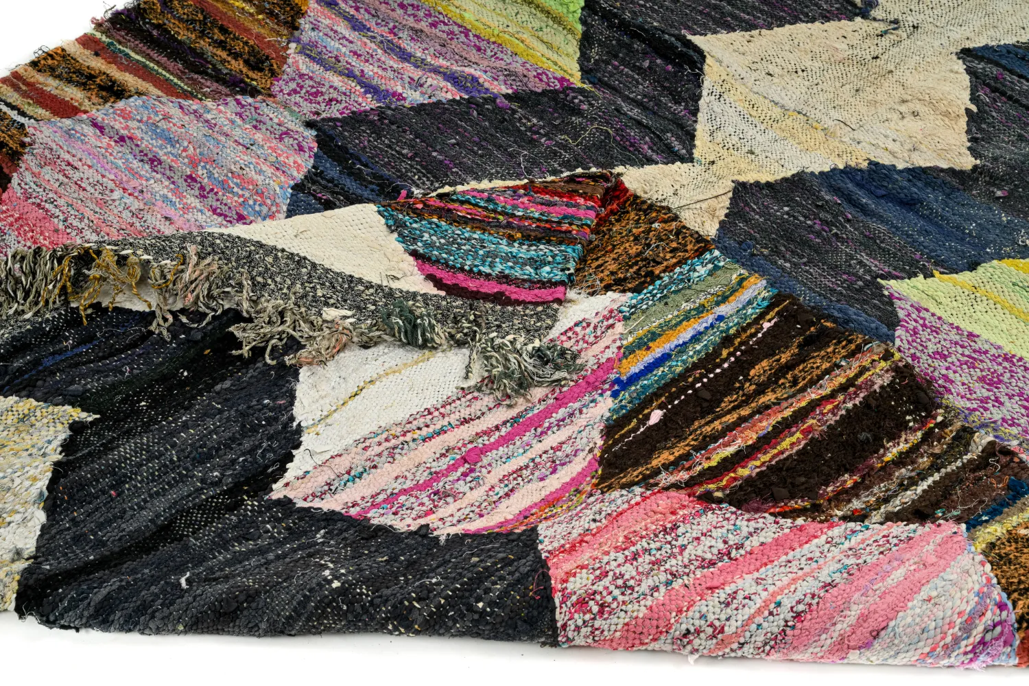 Marockansk Boucherouite-matta 155 x 285 cm