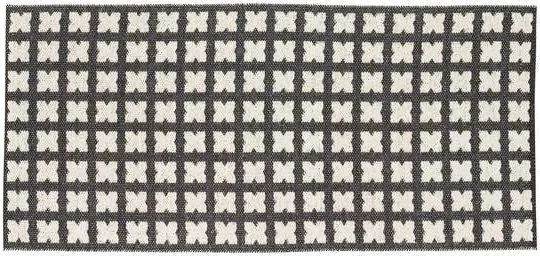 Kunststoffteppiche - Der Horred-Teppich Cross (schwarz)