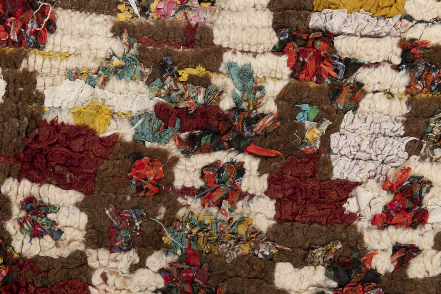 Marokkanischer Berber Teppich Boucherouite 215 x 130 cm