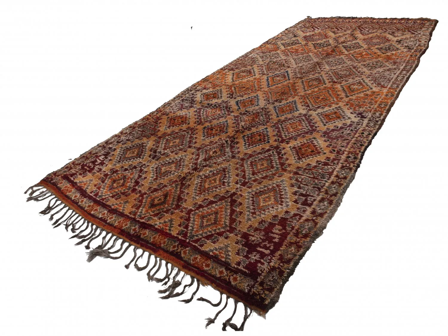 Kelim Marokkanische Berber Teppich Azilal Special Edition 520 x 210 cm