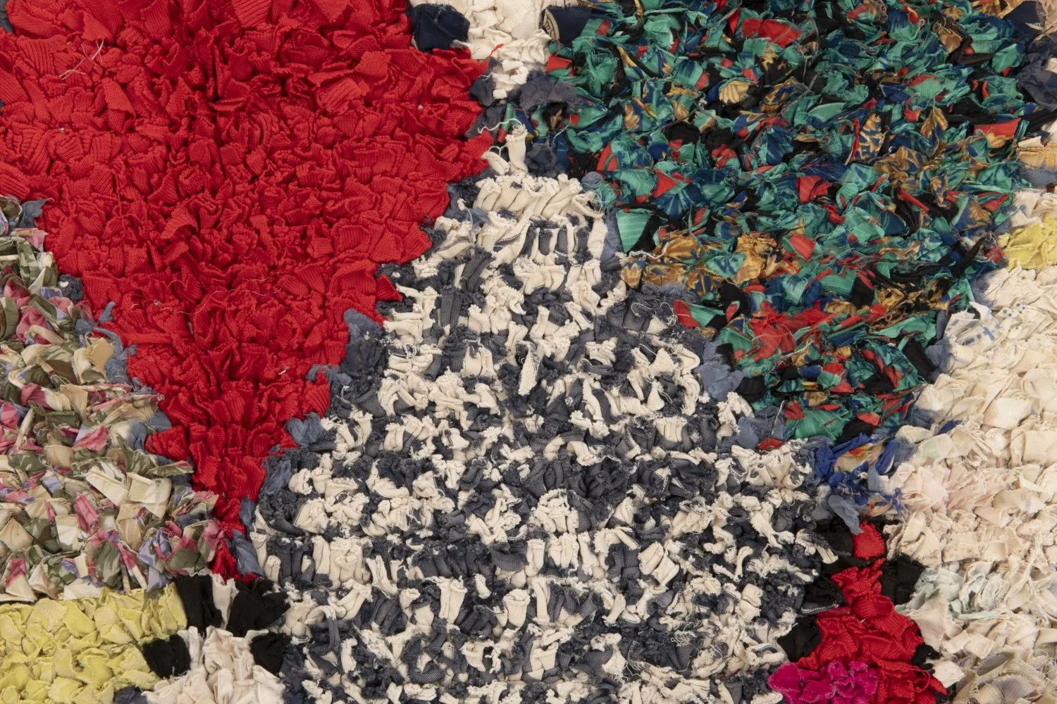 Marokkanischer Berber Teppich Boucherouite 190 x 100 cm