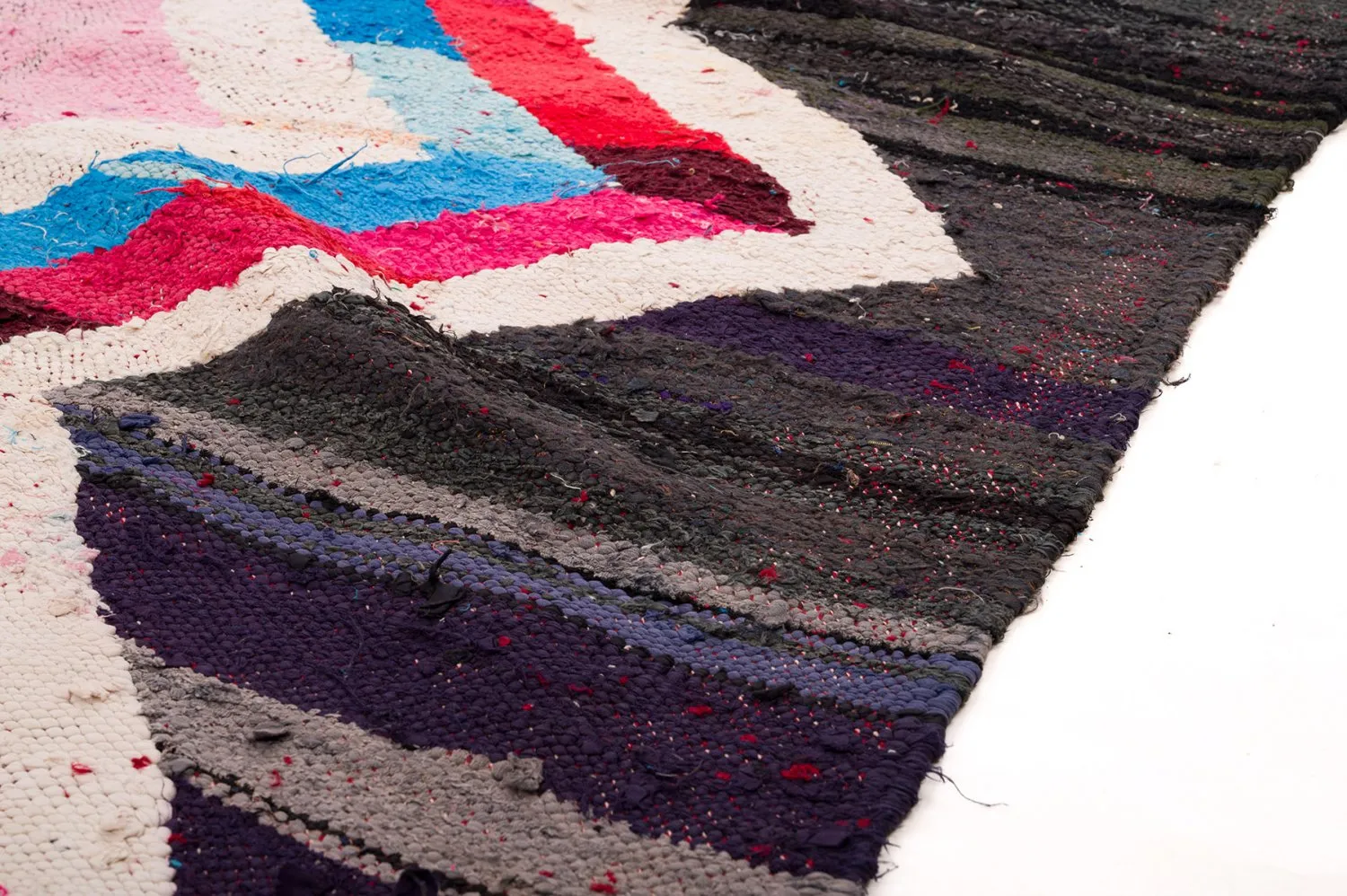 Marokkanischer Berber Teppich Boucherouite 150 x 315 cm