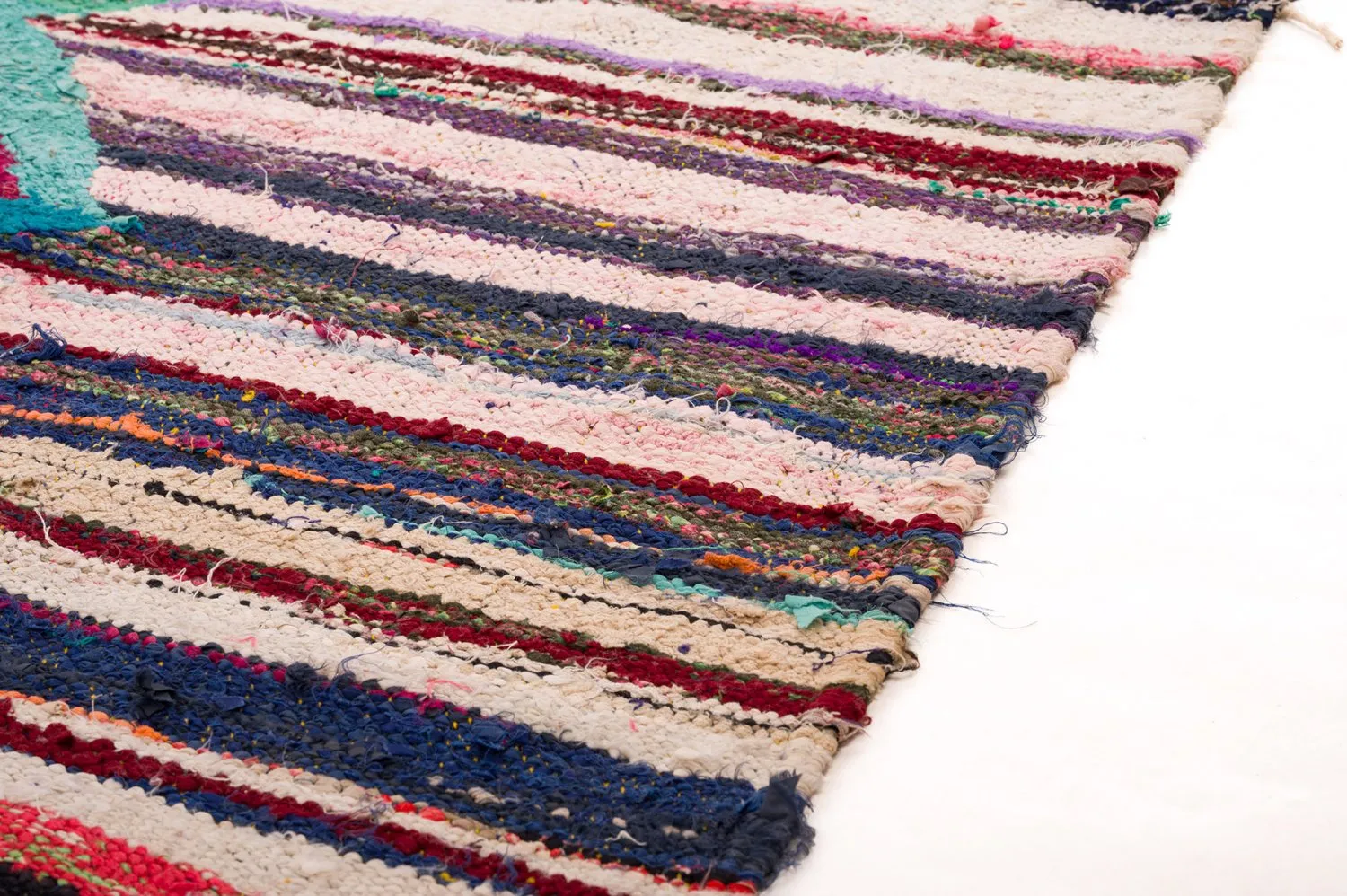 Marokkanischer Berber Teppich Boucherouite 150 x 285 cm