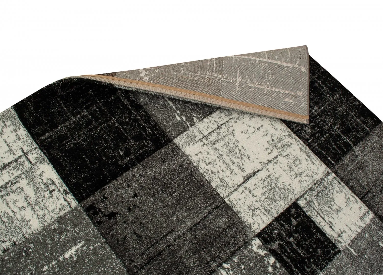 Wilton-Teppich - London Square (schwarz)