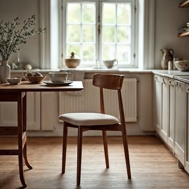 Stuhl - Ystad (nussbaum/beige) - 2 Stck.