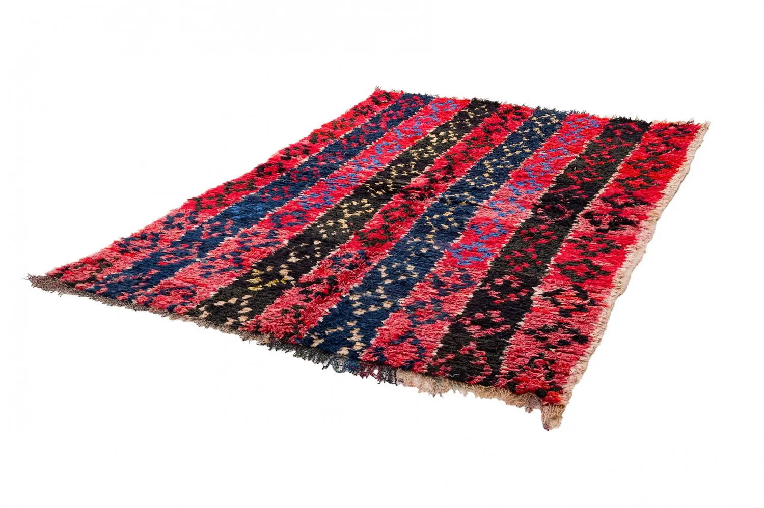 Marokkanischer Berber Teppich Boucherouite 135 x 205 cm