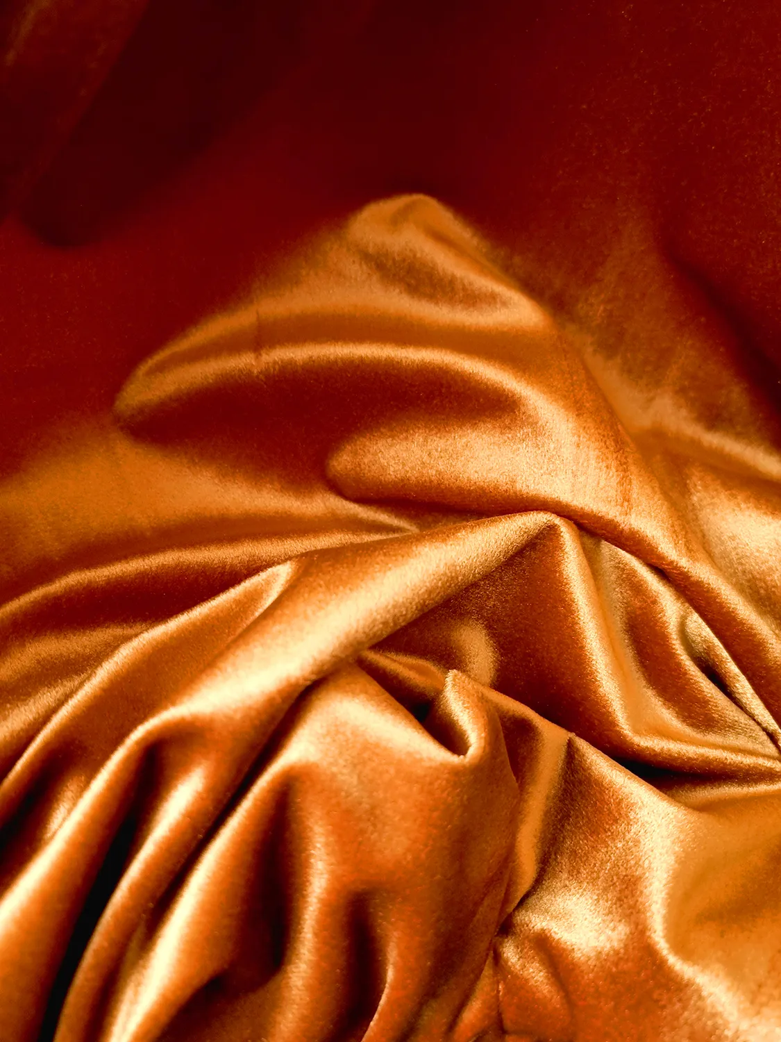 Vorhänge - Samtvorhang Marlyn (orange)