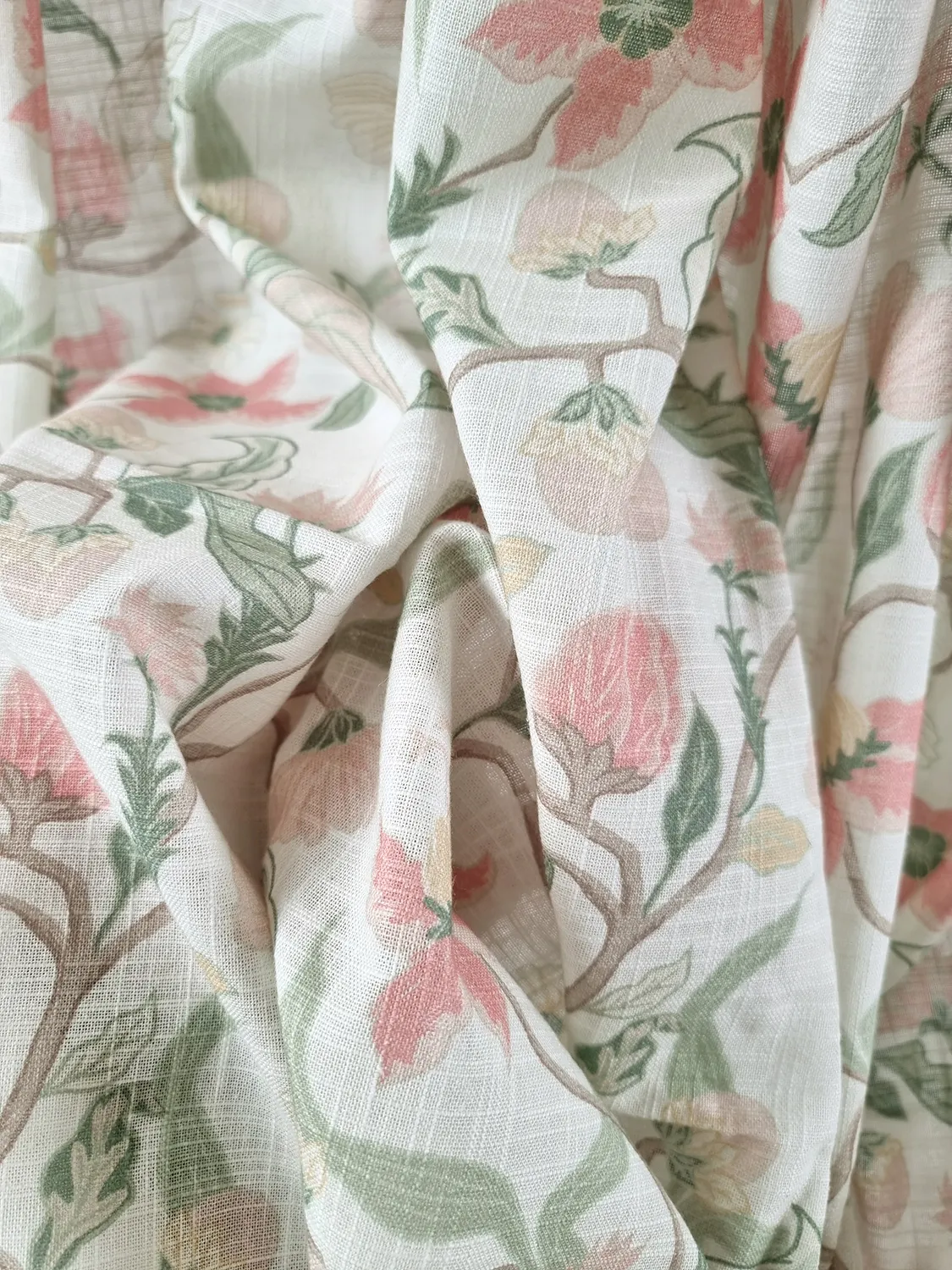 Vorhänge - Baumwollvorhang - Sollan (rosa)
