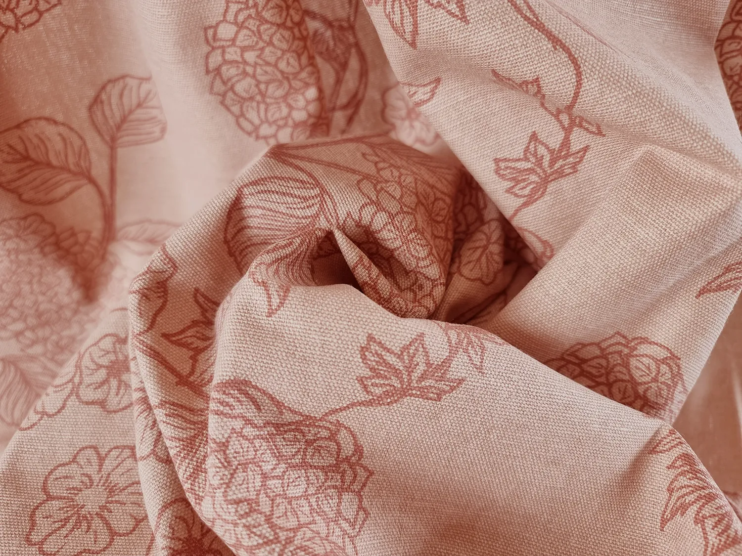 Vorhänge - Baumwollvorhang Minna (Rosa)