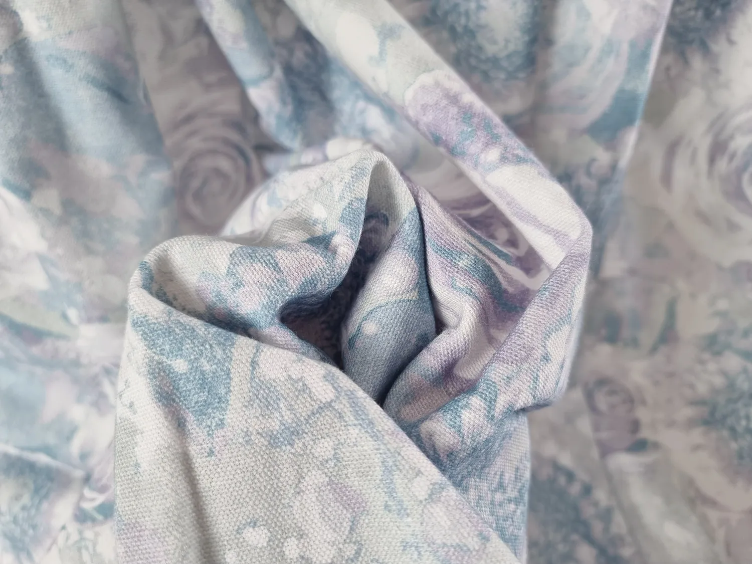 Vorhänge - Baumwollvorhang Soft (blau)