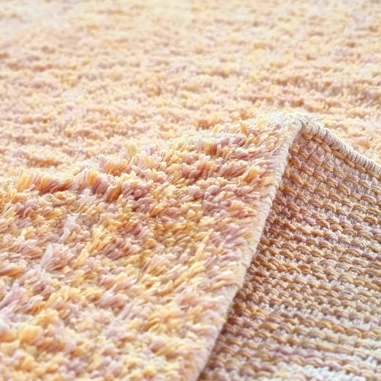 Hochflorteppiche - Celina Natural Cotton Shaggy (rosa/beige)