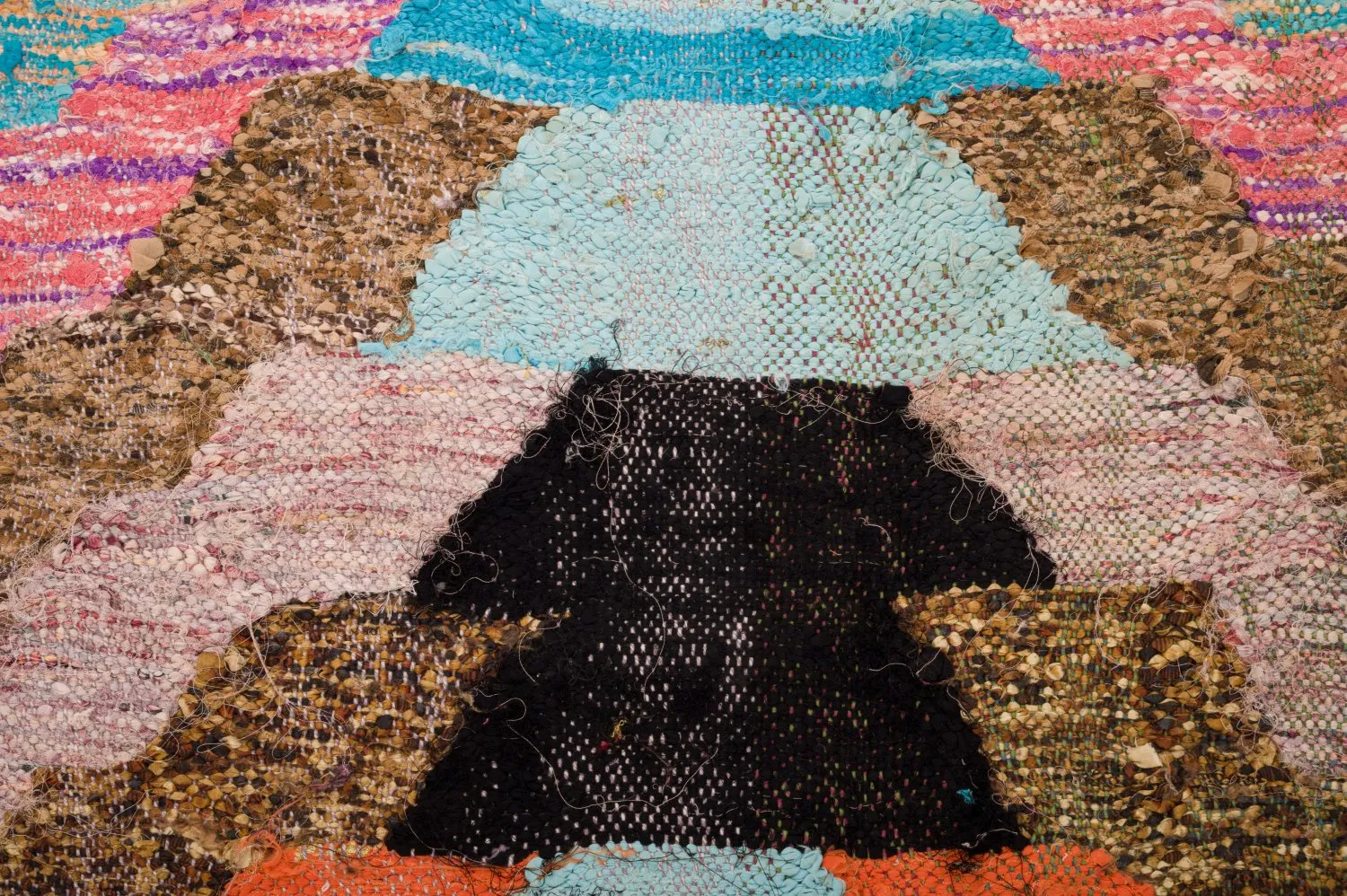 Marokkanischer Berber Teppich Boucherouite 125 x 250 cm