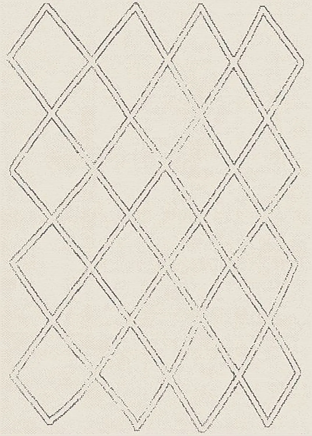 Teppich für innen und außen - Brussels Diamond (weiß)