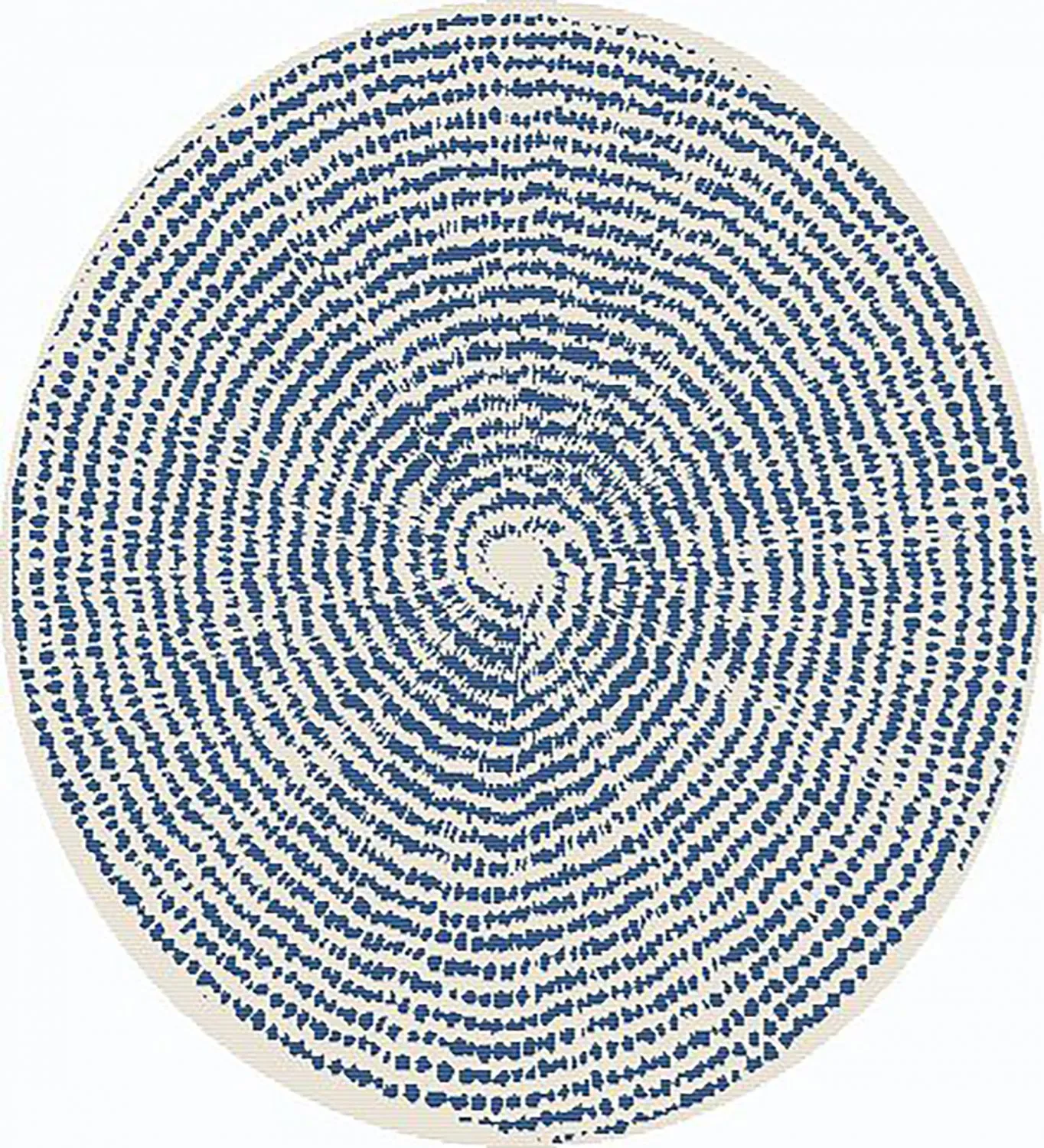 Rund Teppich - Brussels Swirl (blau)