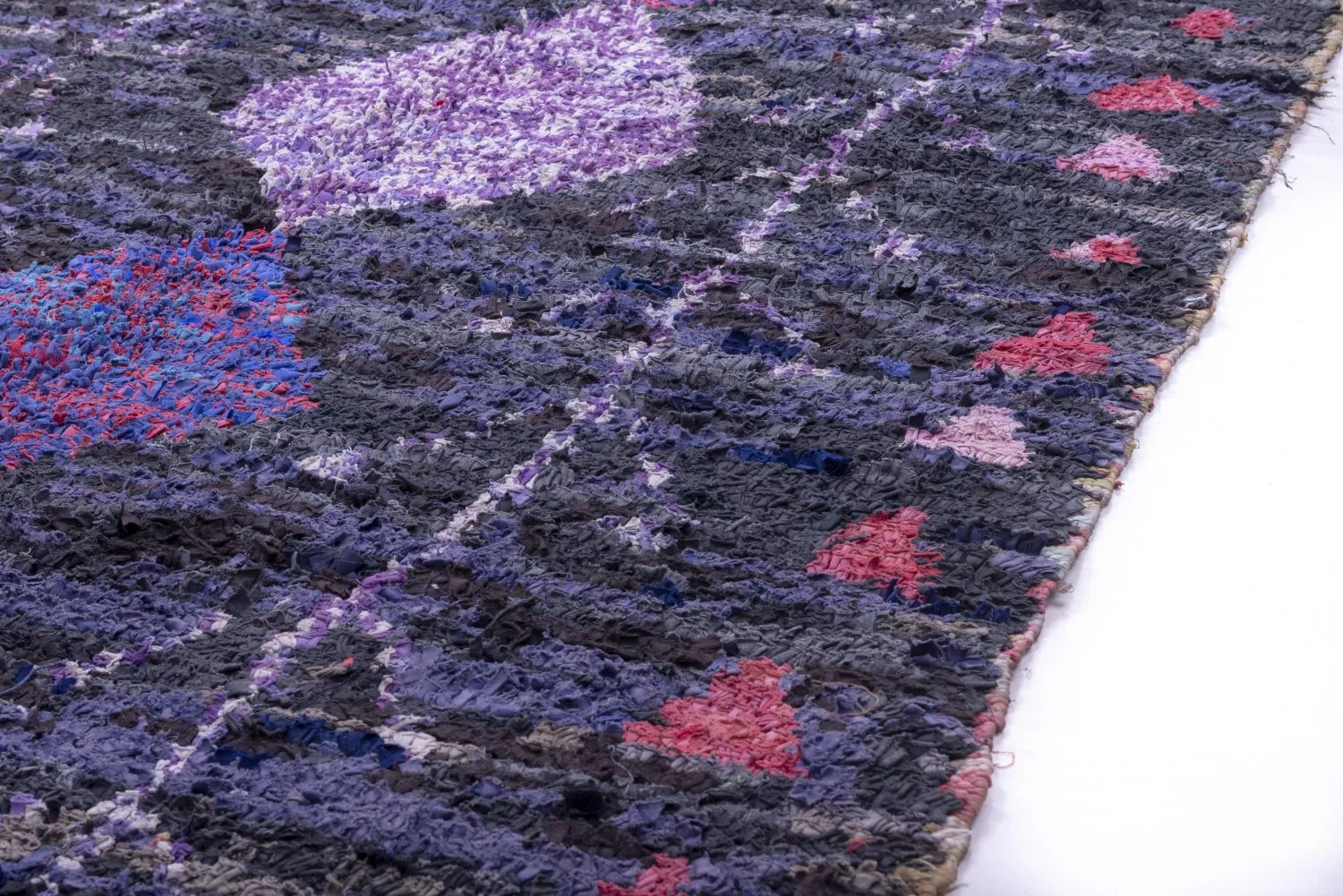 Marokkanische Berber Teppich Boucherouite 285 x 135 cm