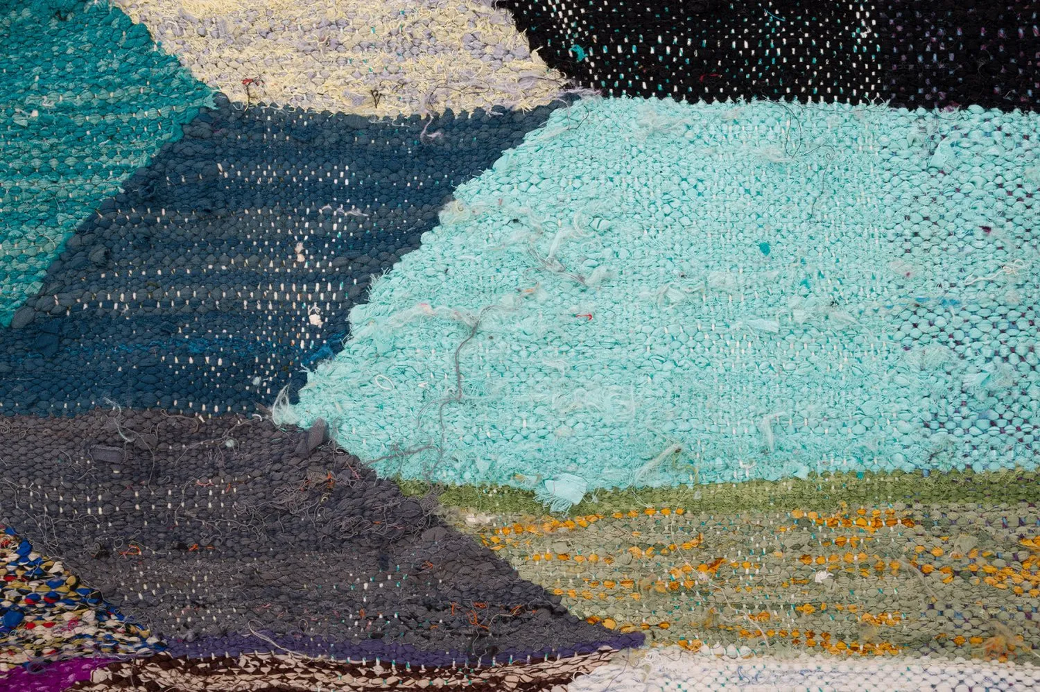 Marokkanischer Berber Teppich Boucherouite 145 x 295 cm