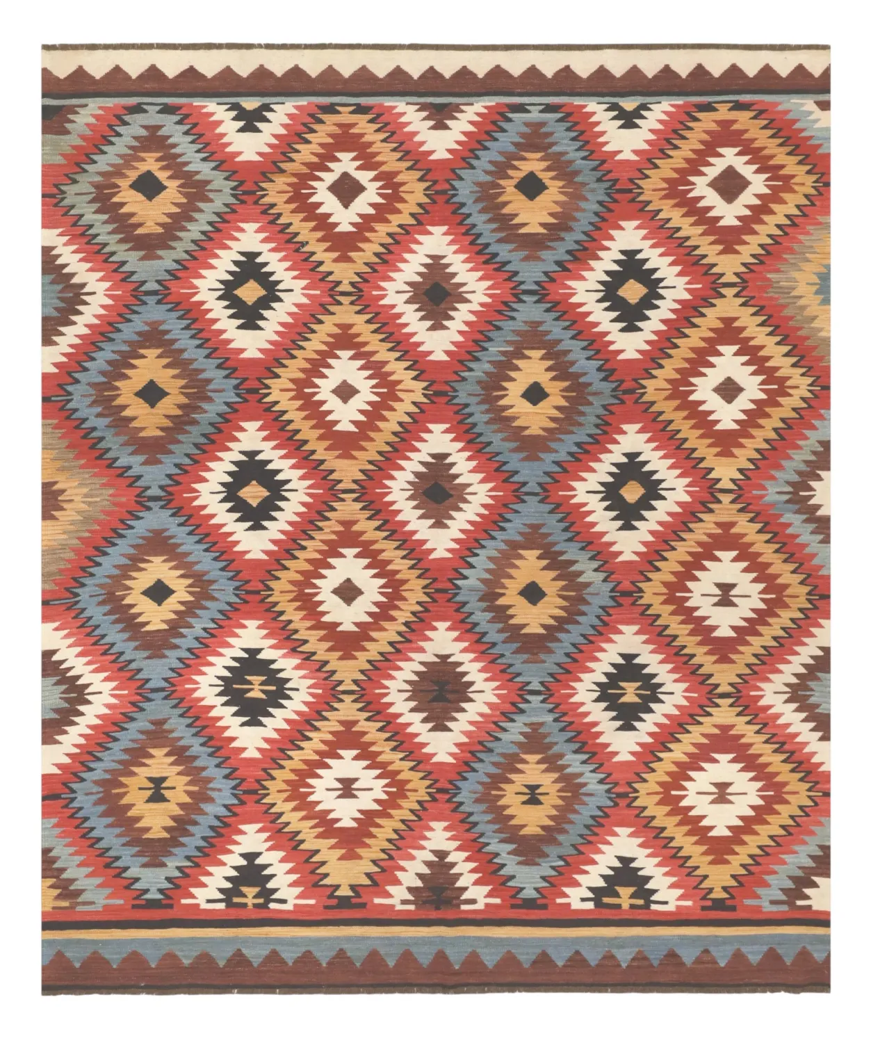 Orientalischer Teppich - Hazara Kelim Hand Woven - 247 x 288 cm