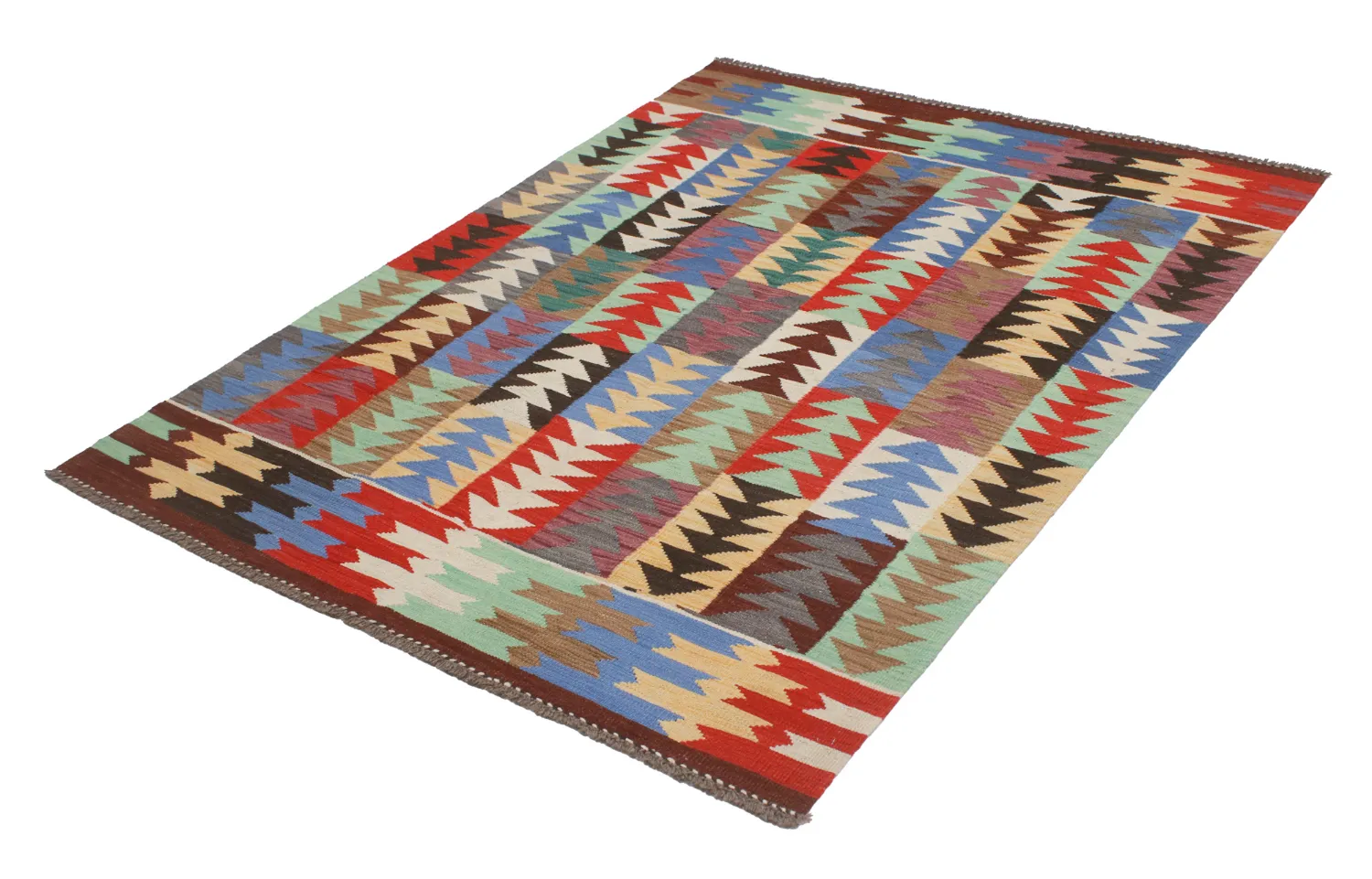 Orientalischer Teppich - Hazara Kelim Hand Woven - 154 x 201 cm