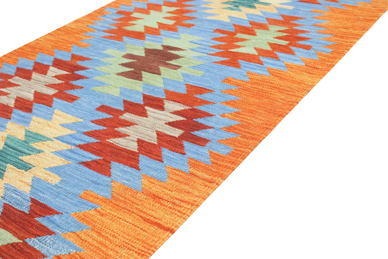Orientalischer Teppich - Hazara Kelim Hand Woven - 81 x 241 cm