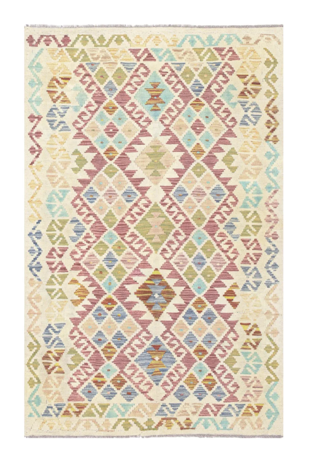 Orientalischer Teppich - Vegi Kelim Hand Woven - 99 x 155 cm