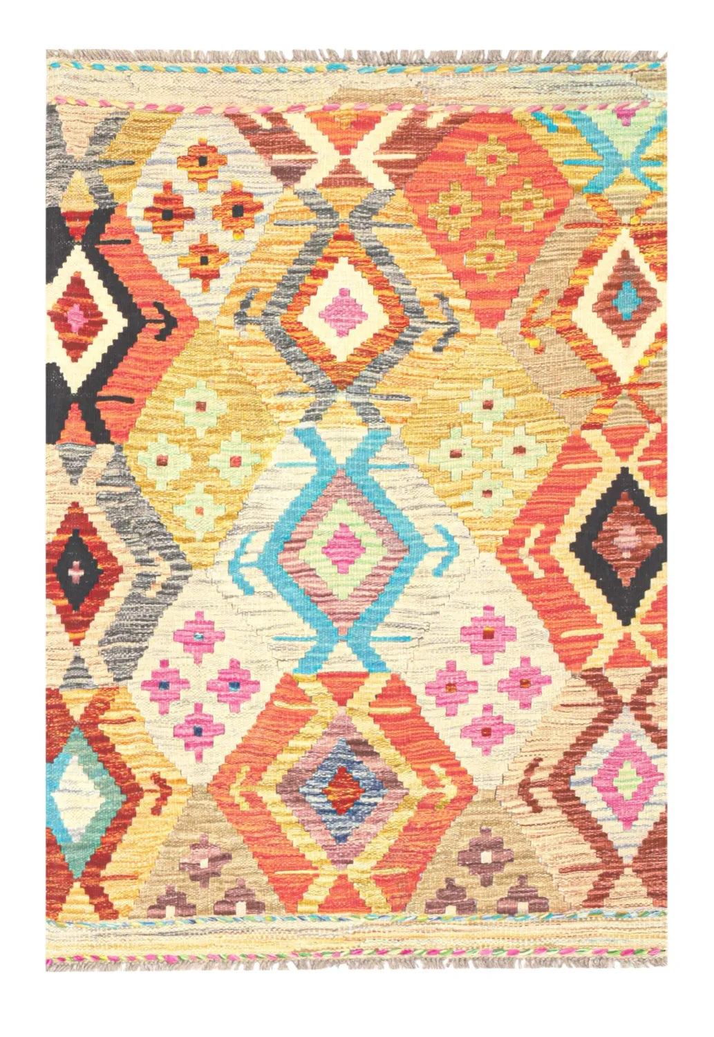 Orientalischer Teppich - Vegi Kelim Hand Woven - 86 x 125 cm