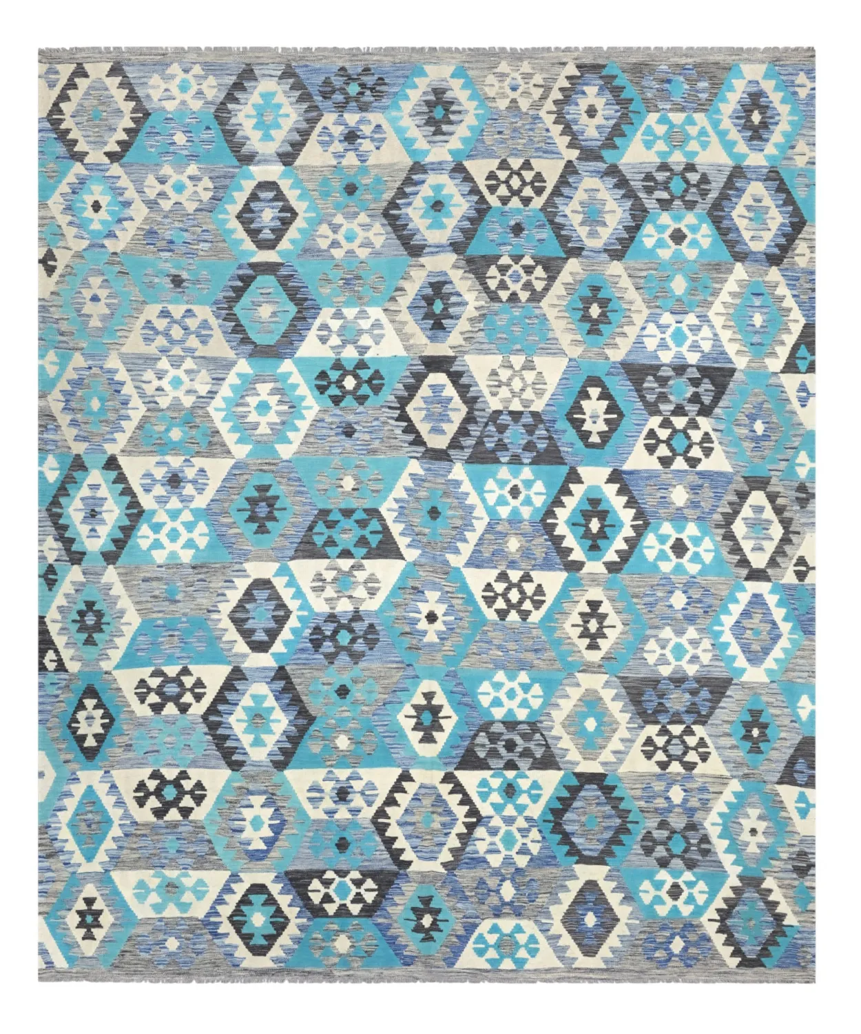 Orientalischer Teppich - Vegi Kelim Hand Woven - 251 x 305 cm