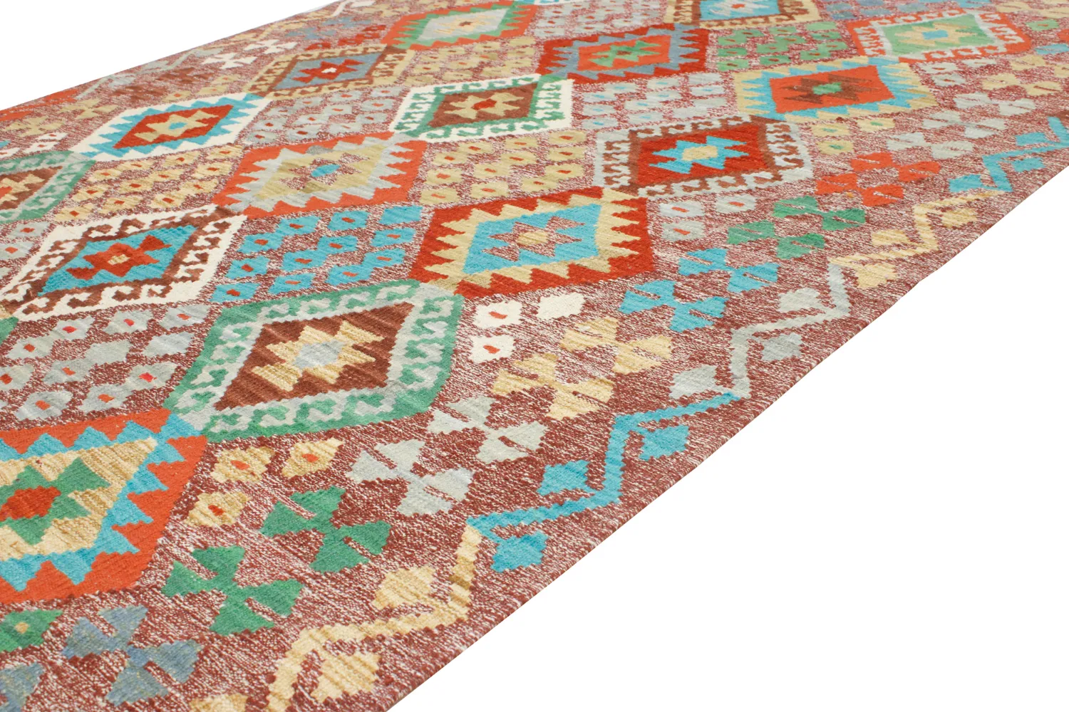 Orientalischer Teppich - Vegi Kelim Hand Woven - 174 x 241 cm