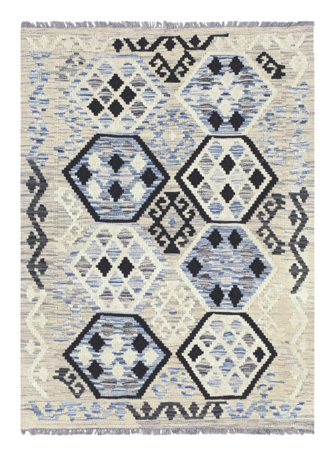 Orientalischer Teppich - Vegi Kelim Hand Woven - 83 x 117 cm
