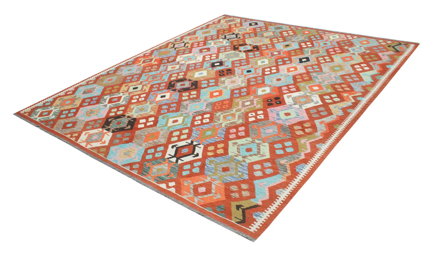 Orientalischer Teppich - Vegi Kelim Hand Woven - 253 x 295 cm