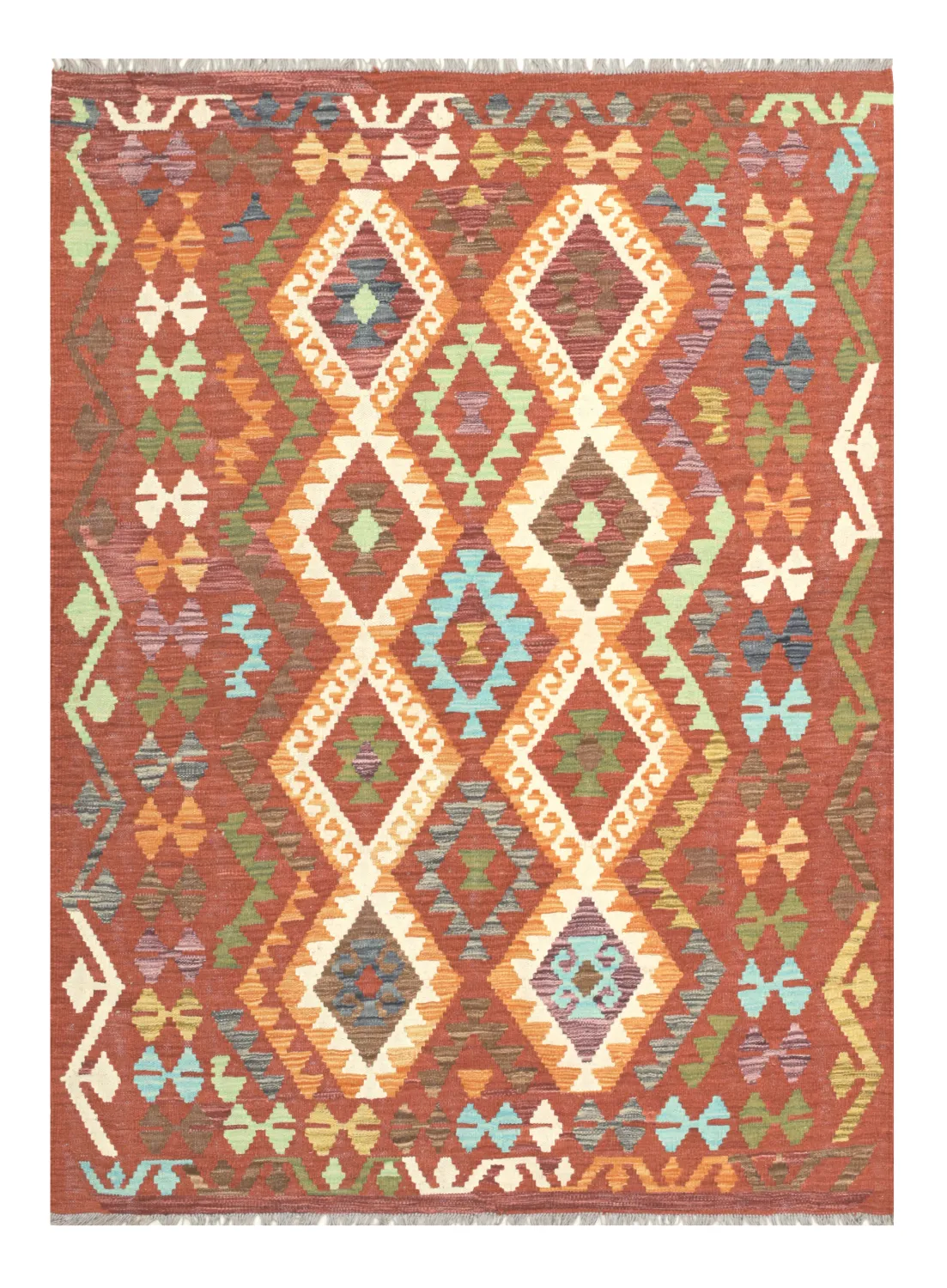 Orientalischer Teppich - Vegi Kelim Hand Woven - 130 x 176 cm