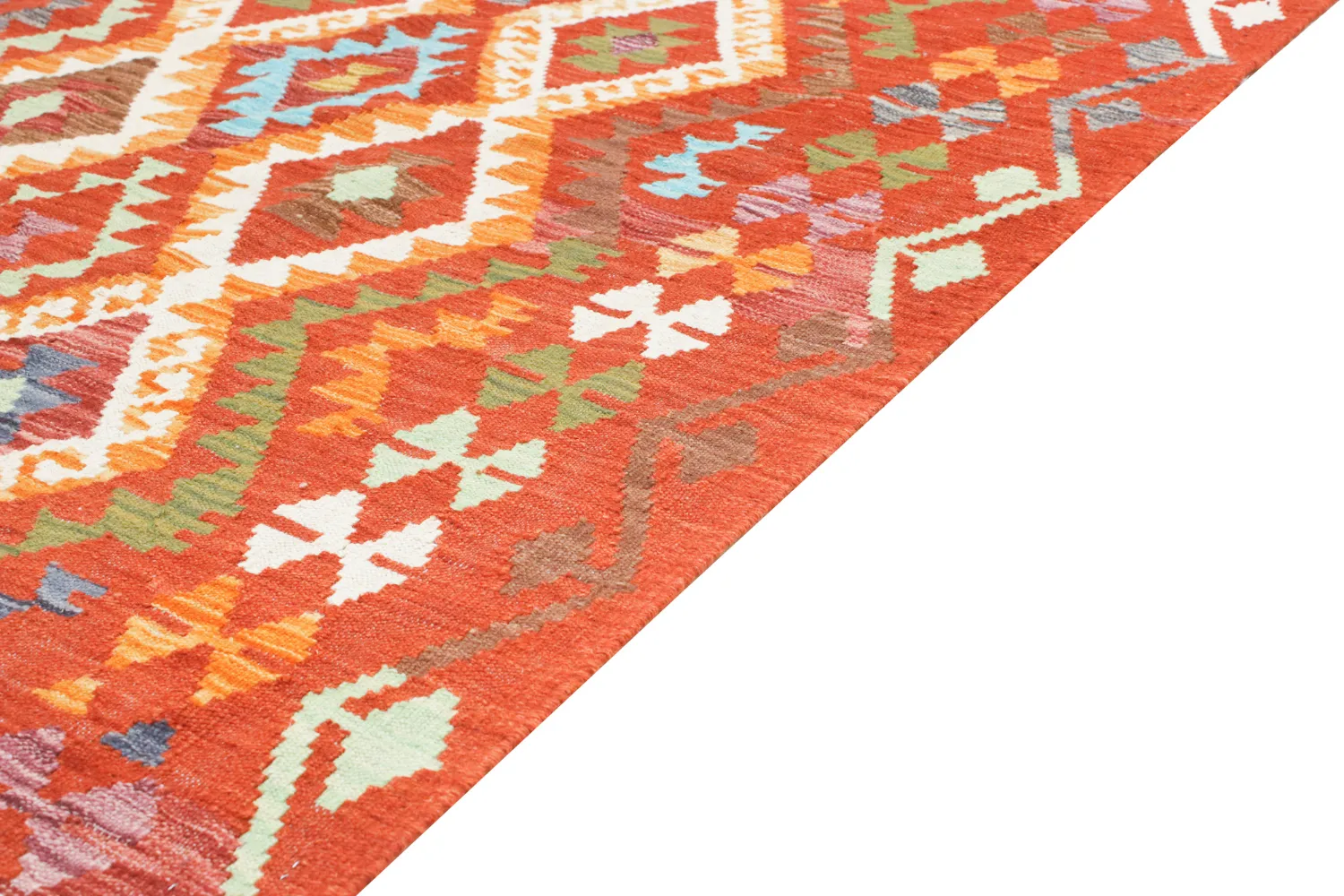 Orientalischer Teppich - Vegi Kelim Hand Woven - 130 x 176 cm