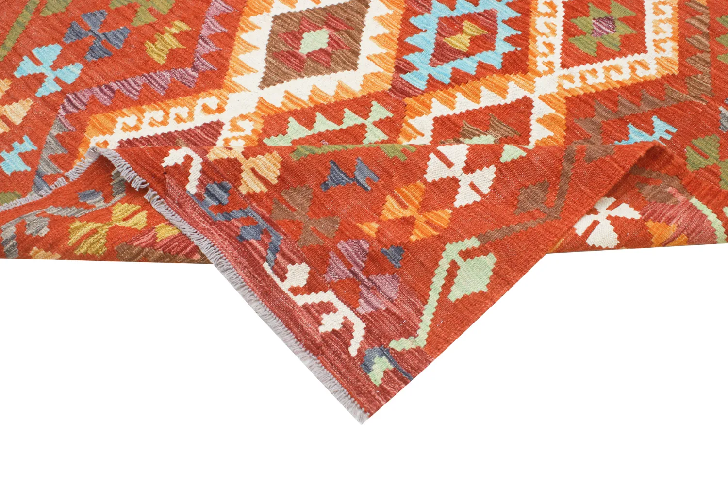 Orientalischer Teppich - Vegi Kelim Hand Woven - 130 x 176 cm