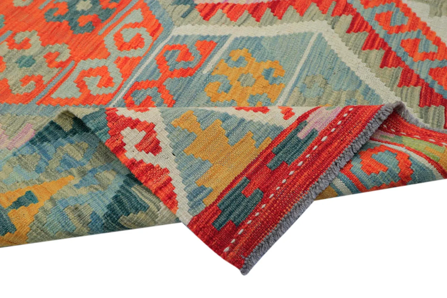 Orientalischer Teppich - Vegi Kelim Hand Woven - 171 x 253 cm