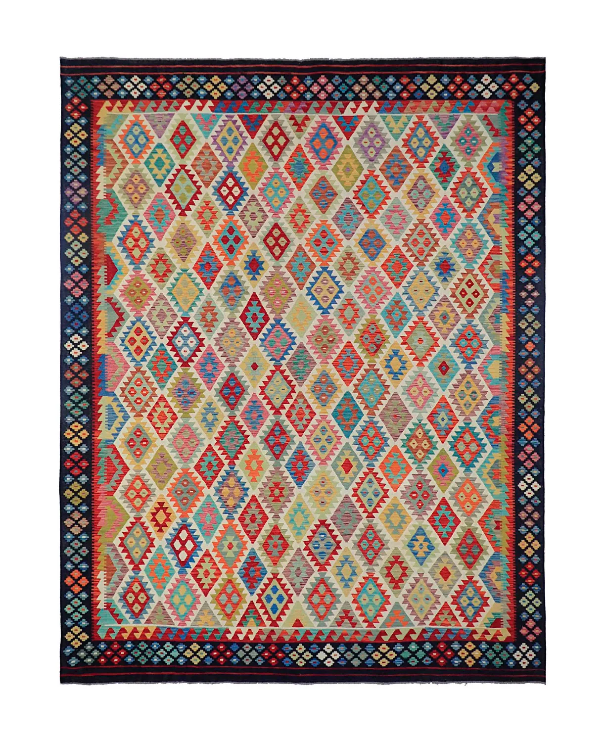 Orientalischer Teppich - Vegi Kelim Hand Woven - 303 x 393 cm