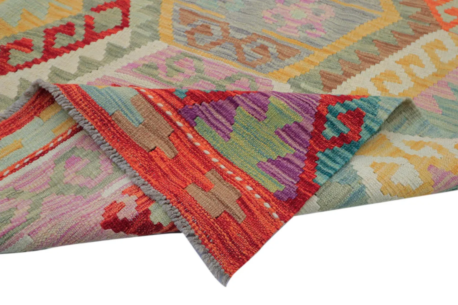 Orientalischer Teppich - Vegi Kelim Hand Woven - 172 x 256 cm