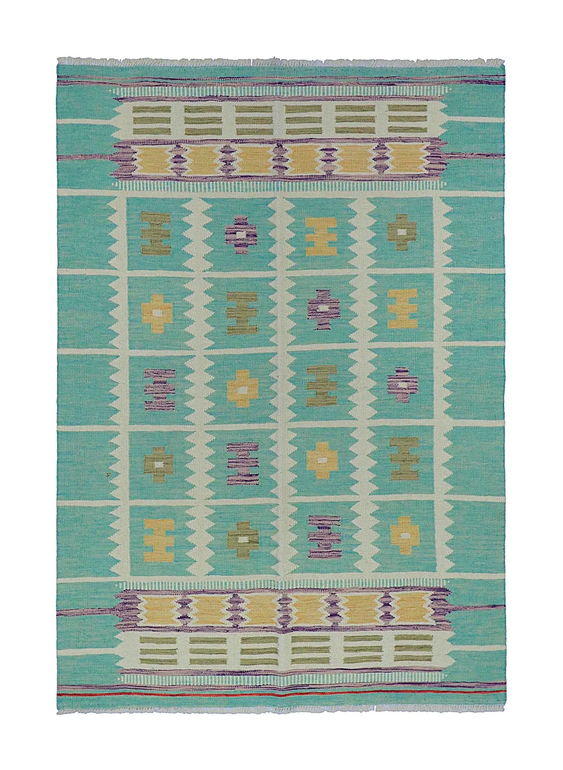 Orientalischer Teppich - Vegi Kelim Hand Woven - 124 x 179 cm