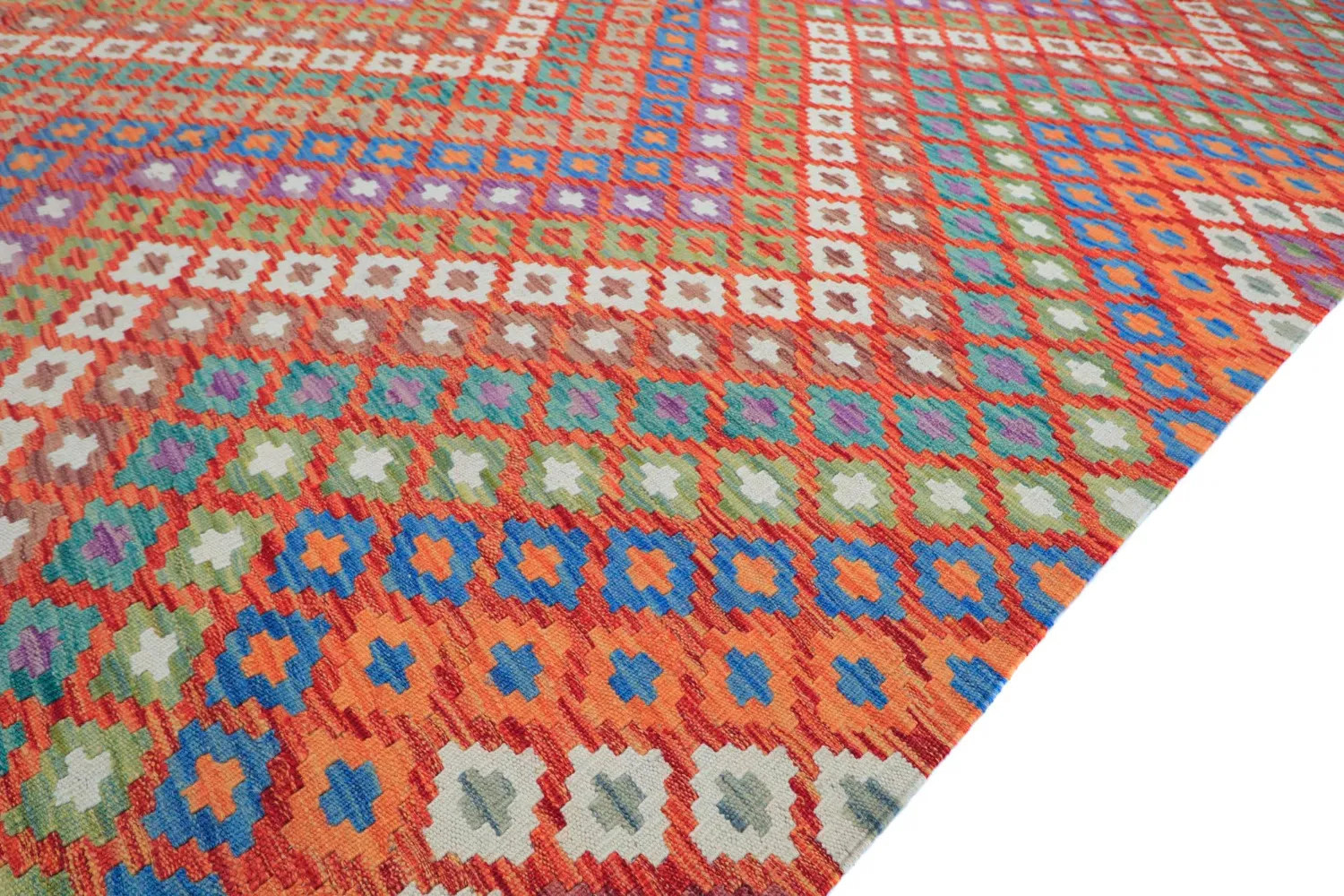 Orientalischer Teppich - Vegi Kelim Hand Woven - 207 x 301 cm