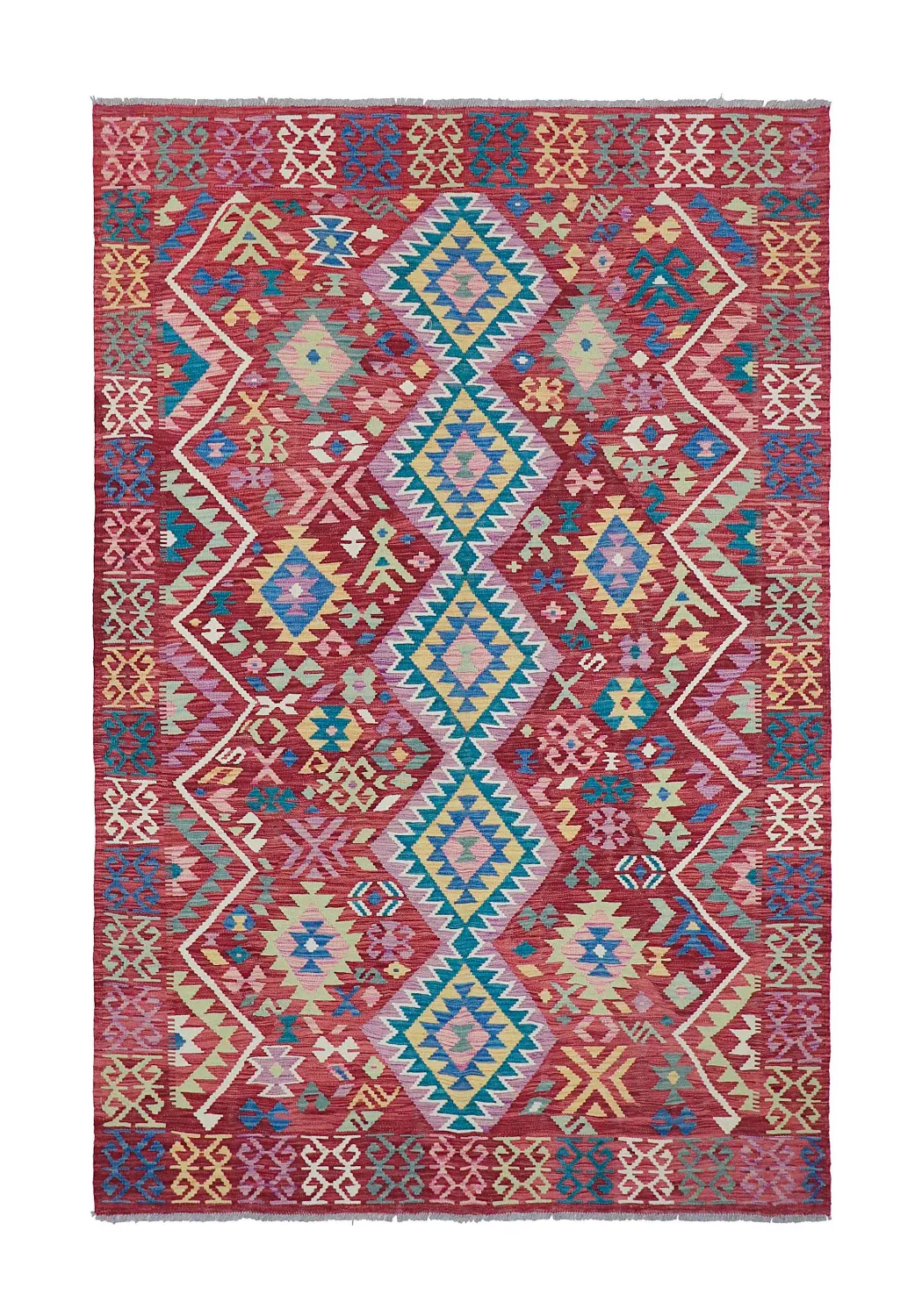 Orientalischer Teppich - Vegi Kelim Hand Woven - 161 x 243 cm
